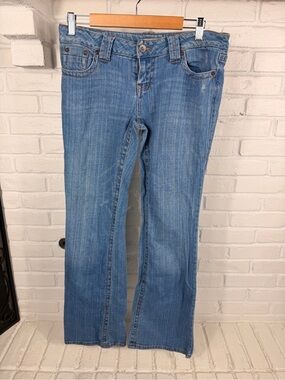 Y2K Paris Blues Low Rise Bootcut Jeans Womens Size 11 34” Inseam‎ Read